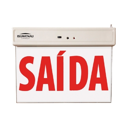 PLACA DE SAIDA LED 1 FACE DUPLO VERMELHO 1W BIVOLT - BLUMENAU