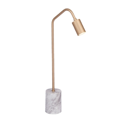 ABAJUR COLUNA MINI  PARA 1 LAMPADA GU10 DOURADO - METAL DOMADO