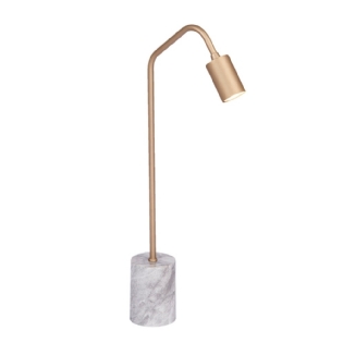 ABAJUR COLUNA MINI  PARA 1 LAMPADA GU10 DOURADO - METAL DOMADO