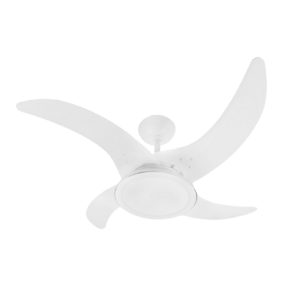 VENTILADOR MAREIRO TETO 4 PAS 127V BRANCO - TRON