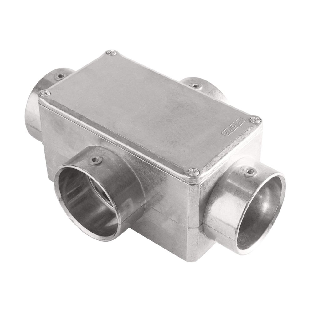 CONDULETE X ALUMINIO 2 POLEGADAS SEM ROSCA COM TAMPA CEGA - TRAMONTINA