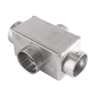 CONDULETE X ALUMINIO 2 POLEGADAS SEM ROSCA COM TAMPA CEGA - TRAMONTINA