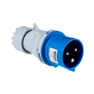 PLUGUE MOVEL INDUSTRIAL 2 POLOS + TERRA 32A 220/240V 6H AZUL - TRAMONTINA