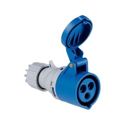 TOMADA DE ACOPLAMENTO INDUSTRIAL 16A 200/250V 6H AZUL - TRAMONTINA