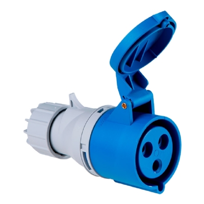TOMADA DE ACOPLAMENTO INDUSTRIAL 32A 200/250V 6H AZUL - TRAMONTINA