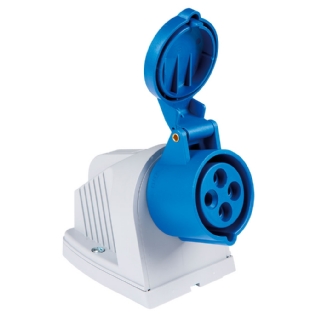 TOMADA DE SOBREPOR INDUSTRIAL 32A 220/250V 9H AZUL - TRAMONTINA