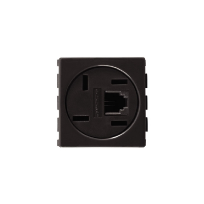 MODULO TOMADA PARA TELEFONE 4 POLOS + RJ11 LIZ GRAFITE - TRAMONTINA