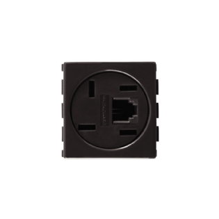 MODULO TOMADA PARA TELEFONE 4 POLOS + RJ11 LIZ GRAFITE - TRAMONTINA