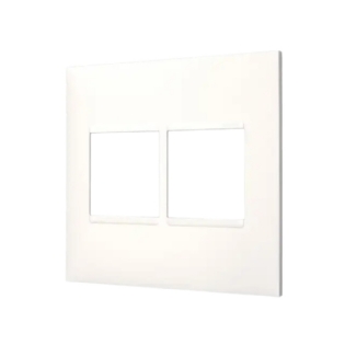PLACA 4X4 PARA 4 POSTOS BRANCO SEM SUPORTE - PIAL PLUS+