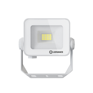 PROJETOR LED 10W BIVOLT LUZ AMARELA 5000K 900LM COMPACT BRANCO IP65 - LEDVANCE