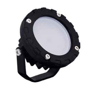 SPOT LED 8W BIVOLT LUZ AMARELA 3000K 1000LM 90 GRAUS PLASTICO PRETO IP65 - ILUCTRON