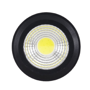 SPOT LED REFLEX SOBREPOR 5W BIVOLT LUZ BRANCA 6000K 350LM PRETO - GAYA