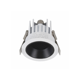 SPOT LED TUTTI EMBUTIR 7W BIVOLT LUZ NEUTRA 4000K 840LM 15/25G BRANCO E PRETO - GAYA