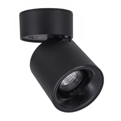SPOT LED COMFORT SOBREPOR 12W BIVOLT LUZ AMARELA 3000K 1080LM PRETO DIRECIONAVEL - GAYA