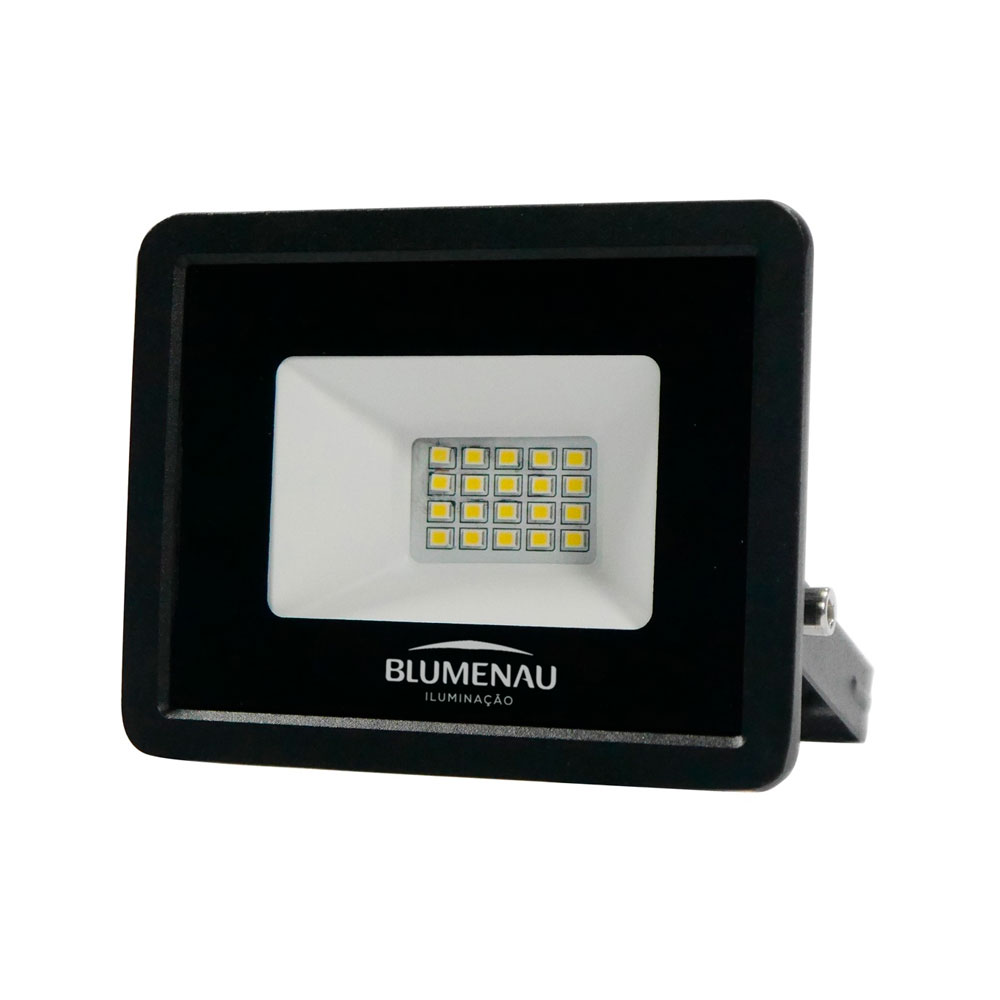 PROJETOR LED SLIM 20W BIVOLT LUZ BRANCA 6500K 1600LM IP65 - BLUMENAU