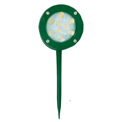 ESPETO LED 8W BIVOLT LUZ AMARELA 3000K 1000LM 45 GRAUS PLASTICO VERDE IP65 - ILUCTRON