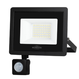 PROJETOR LED 50W BIVOLT LUZ BRANCA 6500K 4000LM IP66 COM SENSOR - BLUMENAU
