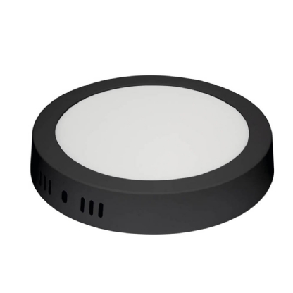 PAINEL LED SOBREPOR REDONDO 12W BIVOLT LUZ BRANCA 6500K PRETO 15,9CM - BLUMENAU