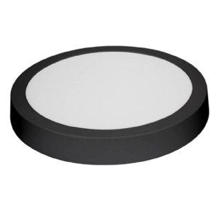 PAINEL LED SOBREPOR 18W BIV 3000K REDONDO 209MM PRETO - BLUMENAU