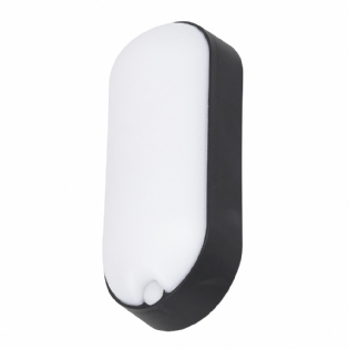 LUMINARIA TARTARUGA LED 12W BIVOLT 6000K IP65 OVAL PRETO - GAYA