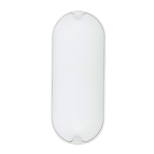 LUMINARIA TARTARUGA  LED 6W BIVOLT 3000K IP65 OVAL BRANCO - GAYA