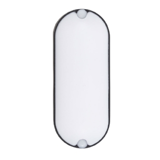 LUMINARIA TARTARUGA  LED 6W BIVOLT 3000K IP65 OVAL PRETO - GAYA