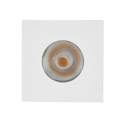 MINI SPOT LED PARA MOVEL 1W LUZ AMARELA 3000K 60LM BRANCO - GAYA