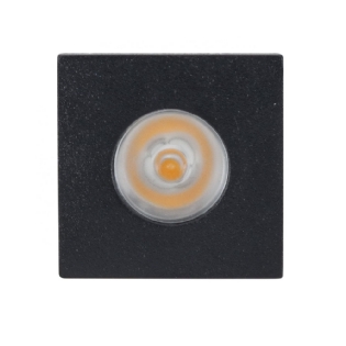 MINI SPOT LED PARA MOVEL 1W LUZ AMARELA 3000K 60LM PRETO - GAYA