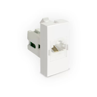MODULO TOMADA RJ11 4V BRANCO INOVA PRO - ALUMBRA