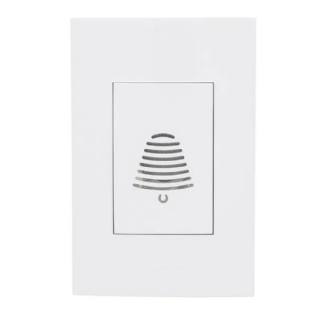 MODULO CAMPAINHA CIGARRA EMBUTIR BIVOLT COM PLACA 4X2 BRANCO INOVA PRO - ALUMBRA