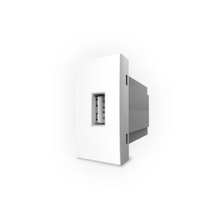 MODULO TOMADA USB 2A BIVOLT BRANCO INOVA PRO - ALUMBRA