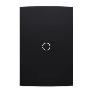 PLACA 4X2 CEGA/SAIDA DE FIO COM SUPOSTE PRETO FOSCO INOVA PRO - ALUMBRA