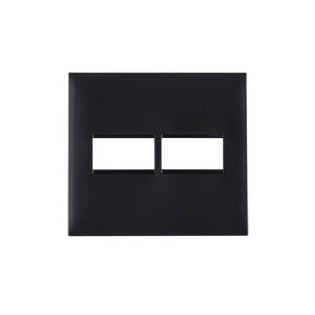 PLACA 4X4 PARA 2 POSTOS COM SUPORTE PRETO FOSCO CLASS INOVA PRO - ALUMBRA