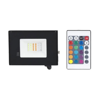 PROJETOR LED 30W BIVOLT RGB COM CONTROLE 2100LM IP65 - GAYA