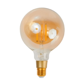LAMPADA LED FILAMENTO SMART 5W BIVOLT LUZ AMARELA ST125 DIMERIZAVEL 430LM - GAYA