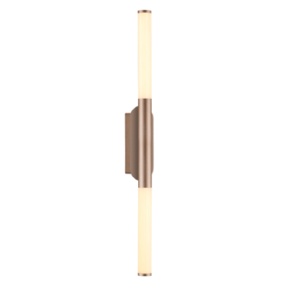 ARANDELA LED TUBO 14W BIVOLT LUZ AMARELA 3000K 840LM ALUMINIO - MAIS LUZ
