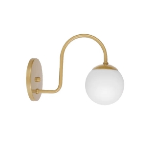 ARANDELA GLOBO PARA 1 LAMPADA G9 VIDRO FOSCO DR - KIN LIGHT
