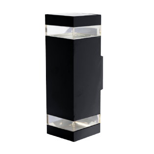 ARANDELA LED VITRO BOX 18W BIVOLT 2700K IP65 1600L PRETO - LUMINATTI