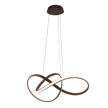 PENDENTE LED FIAT 30W LUZ AMARELA 3000K PRETO - CHANDELIE