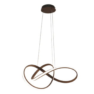 PENDENTE LED FIAT 30W LUZ AMARELA 3000K PRETO - CHANDELIE