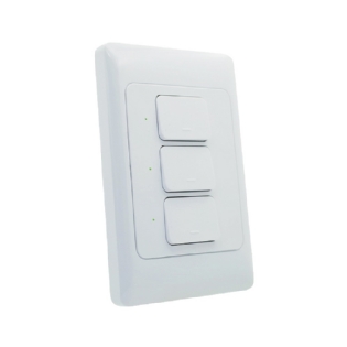 CONJUNTO 4X2 3 INTERRUPTORES SMART TOUCH BRANCO IP20 - GAYA