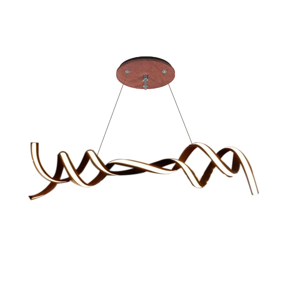 Pendente Led Marrom 105x22cm 50W Luz Neutra - Dinamica