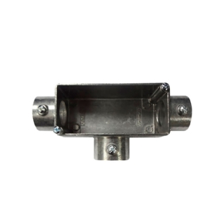 CONDULETE T ALUMINIO 1.1/2 POLEGADA SEM ROSCA E TAMPA - DAISA