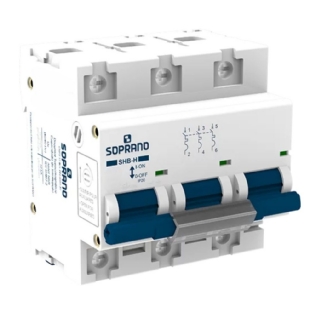 DISJUNTOR DIN TRIPOLAR 100A 10KA CURVA C - SOPRANO