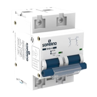 DISJUNTOR DIN BIPOLAR 100A 10KA CURVA C - SOPRANO