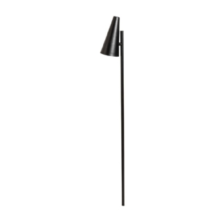 ESPETO PARA 1 LAMPADA DICROICA MR11/MR16 PRETO CURVADO FOCUS - IDEAL LUSTRES