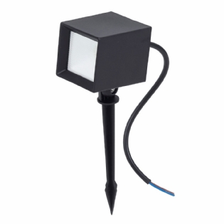 ESPETO LED CUBO 5W BIVOLT LUZ VERDE 400LM IP65 DIRECIONAVEL PRETO - GAYA