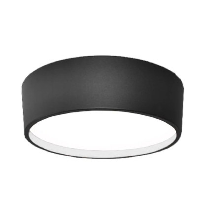 PLAFON ALLIANCE PRETO E BRANCO COM DIFUSOR 37 CM PARA 4 LAMPADAS E27 - FORMA DA LUZ