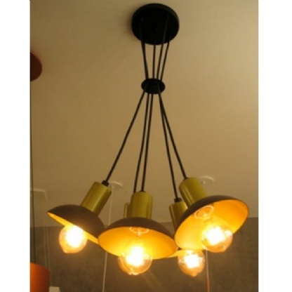 PENDENTE CACHO CONCHA PARA 5 LAMPADAS E27 - FORMA DA LUZ