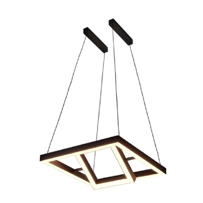 PENDENTE DP 220X220/410X410MM 50,4W LUZ AMARELA 3000K 5230LM - FORMA DE LUZ